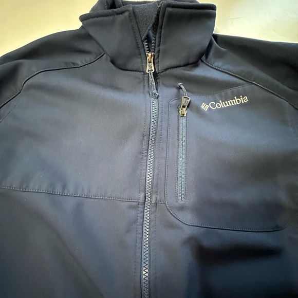 Columbia ascender, softshell, full zip men’s jacket size medium navy blue - Picture 16 of 16